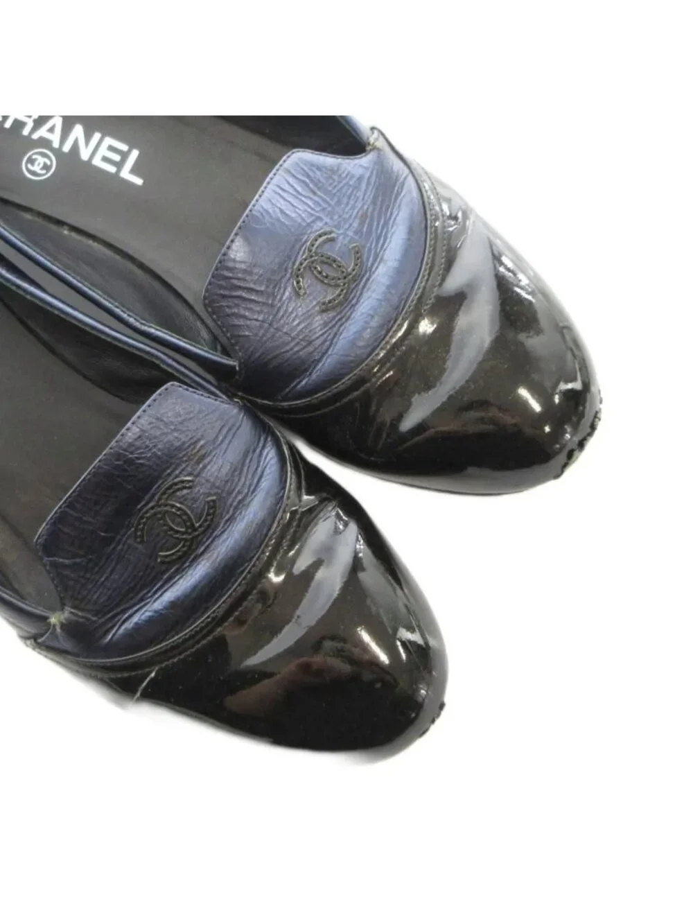 Chanel name loafers